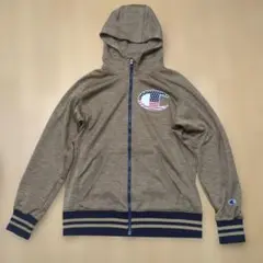 Champion ブラウン フリースパーカー