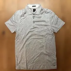 極美品☆HUGO BOSS ライトグレー ドライ機能 半袖 ポロシャツ M - メルカリ