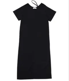 SELECT MOCA 黒 ネックレイヤードリラックスワンピース