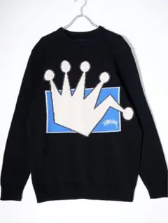 STUSSY Crown Sweater BLACK