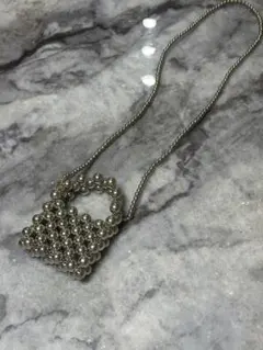 ビーズ装飾 ショルダーバッグ