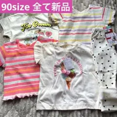 90 新品 5点 女の子 BREEZE トップス Tシャツ まとめ売り 夏 秋冬