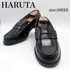 HARUTA ハルタ コインローファー 日本製 28cm EEE ブラック 幅広のサムネイル