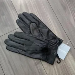 【未使用】レザー ブラック 手袋
