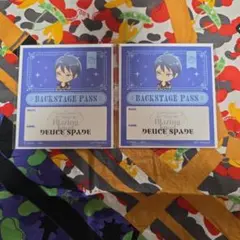 【デュース】バックステージパス風ステッカー ×2