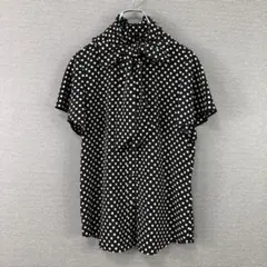 ANREALAGE Ball Shirt 黒白水玉 半袖シャツ - メルカリ