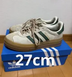 adidas gazelle bold w スニーカー グリーン ベージュ