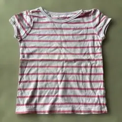 Old Navy キッズ ボーダーTシャツ 4T ピンクのサムネイル