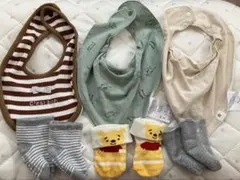 赤ちゃんスタイ、靴下セット