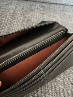 SOMES 黒 レザー 長財布