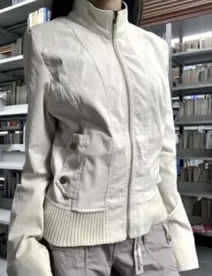 ビンテージ　ジャケット　ホワイト　ブルゾン