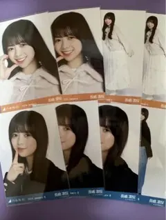 乃木坂46 生写真 長嶋凛桜 ボアコート クロップドジャケット セミコンプ 8枚