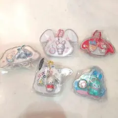 サンリオキャラクターズ　パッケージチャーム&チョコボーロ　チャーム5点セット