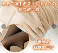 フェイクタイツ厚手　ブラック M-Lサイズ