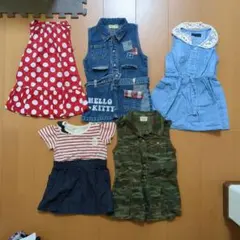 90cm　子供用ワンピースセット（ハローキティ含む）