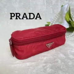 PRADA プラダ ナイロン ポーチ レッドのサムネイル