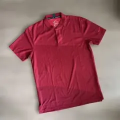 【美品】NIKE ゴルフポロシャツ 赤 S DRI-FIT タイガーウッズモデル