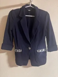 Rady ネイビー ブレザー ストーン装飾付き