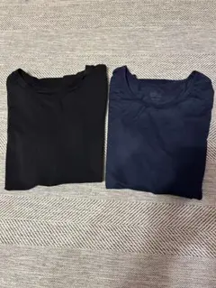 ユニクロ　HEATTECH 150 ネイビー ブラック 2枚セット