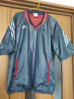 adidas CLIMA PROOF ウィンドブレーカー ネイビー/レッド