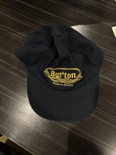 Bur'ton ネイビーキャップ ロゴ刺繍