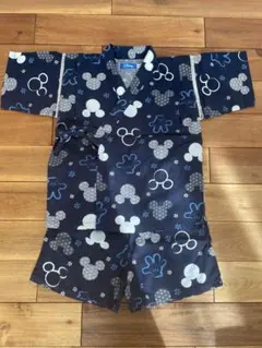 Disney ミッキーマウス 甚平 110 夏祭り　盆踊り　美品