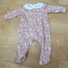 フィロビオ 葉柄ロンパース ピンク 68cm