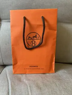 HERMES エルメス オレンジ ショップ袋 小 ショッパー