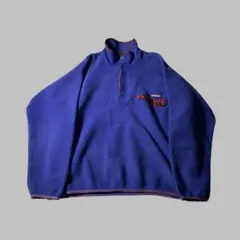 レアカラー 90s USA製 Patagonia シンチラ フリース スナップT