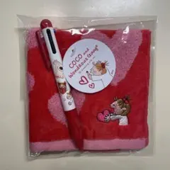 Coco and Wondrous Gang ハート柄タオル