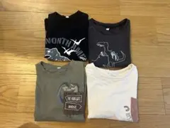 恐竜プリントなどTシャツ4枚セット