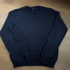 DIESEL ブラック ニット　無地　y2k MADE IN ITALY