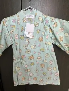 新品未使用　すみっコぐらし　ミント色甚平 110cm