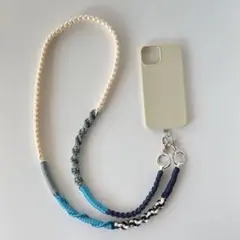 #43 《夜空カラー》パラコードスマホショルダー／スマホスストラップ