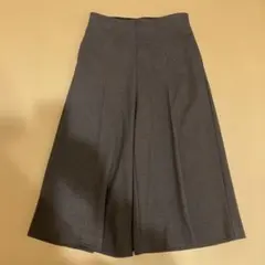 新品未使用　ユニクロ　ワイドクロップドパンツ　キュロット　ブラウン