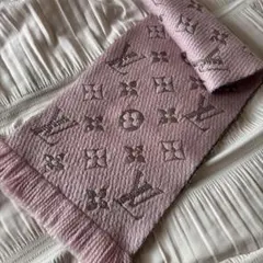 ルイヴィトン エシャルプロゴマニア マフラー ローズバレリーヌ シャインピンク