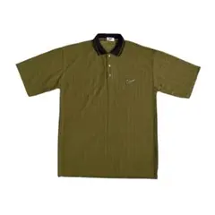 NIKE / ナイキ 90's ポロシャツ 襟切替デザイン カーキ XL相当