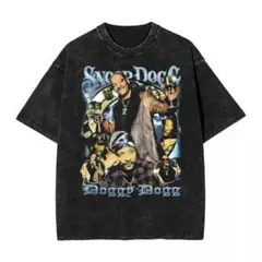HIPHOP好き必見！Snoop Dogg グラフィックTシャツ ブラックのサムネイル