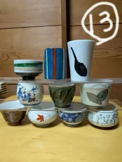 ⑬陶器リメイク　陶器鉢　多肉植物　ミニ盆栽　観葉植物　盆栽鉢　 陶器10個セットのサムネイル