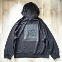 マークゴンザレス　刺繍ロゴ　バックプリント　フーディー　黒　L コラボ　裏毛