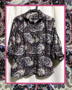【お値下げ♡】used ヴィンテージ ペイズリー柄 柄シャツ 総柄シャツ