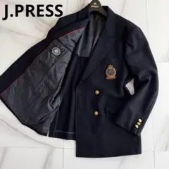 希少 J.PRESS ジェイプレス ダブル 紺ブレ ジャケット 金ボタン