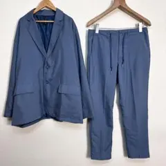 グレー カジュアルスーツ ジャケットとパンツセット