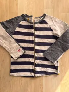 120サイズ2枚セット　キッズ　ストライプ 長袖カットソー