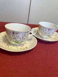 カップ&ソーサー5客（ノリタケ　ボーンチャイナ）