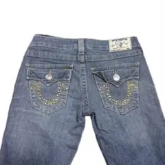 Truereligion スキニー デニム 海外ガール ラインストーン ギャル