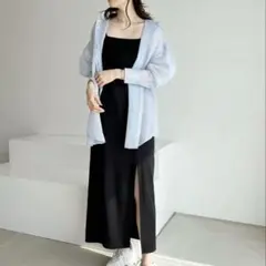 【美品】NICECLAUP キャミワンピース スリット入り Mサイズ