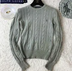Ralph Lauren ケーブルニット セーター グリーン