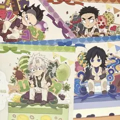 鬼滅の刃 ランチョンマット 歴代誕生祭 義勇 実弥 玄弥 行冥 12枚セット