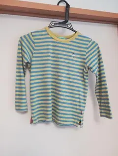 ハッカキッズ　130　長袖　Tシャツ　ボーダー